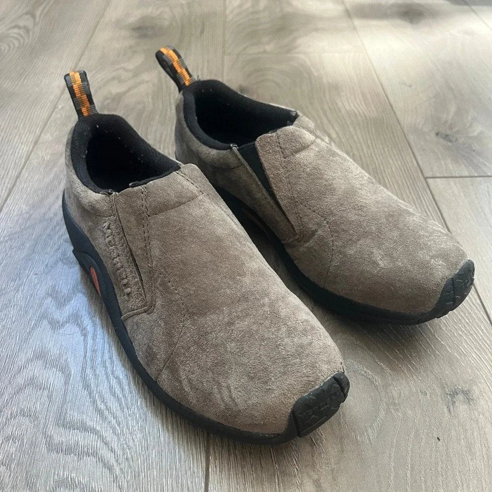 Merrell Jungle Moc Womens 8W Taupe Suede Slip On Shoes J60788W